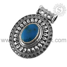Pendant 925 Silver Arizona Turquoise Jewelry PNCB1219(S)